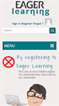 Mobile Screenshot of eagerlearning.org