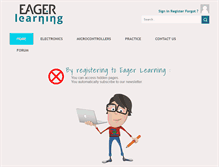 Tablet Screenshot of eagerlearning.org